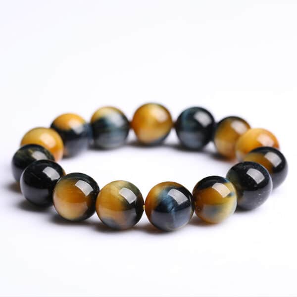 The Power Balance: Natural Golden & Blue Tiger’s Eye Bracelet
