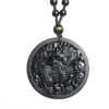 The Obsidian Guardian: Kylin Protection & Strength Pendant