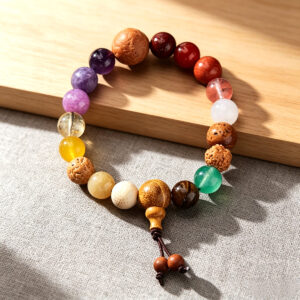 The 9 Purple Li Fire 18-Bead Luck Bracelet