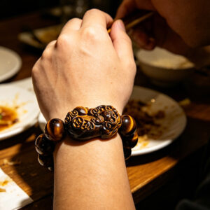 The Executive’s Guardian: Tiger's Eye PiXiu Focus Bracelet
