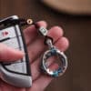 The Koi Fortune Amulet: Enamel Cloisonné Peace Buckle Necklace