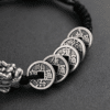83e7476b6113b84a3f47c86d4ca78450 Fortune Guardian Silver Pixiu Copper Coin Bracelet