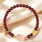 Prosperity Love Pixiu Gemstone Bracelet - 6mm