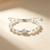 sku猫眼石 S999 Sterling Silver PiXiu Obsidian & Cat's Eye Couple Bracelet