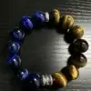 sku蓝 Guardian Glow: Natural Tiger's Eye Bracelet
