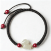 The Fortune Steed: Natural Hetian Nephrite Jade Braided Bracelet