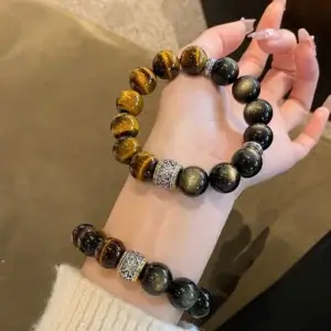 主图-1 Guardian Glow: Natural Tiger's Eye Bracelet