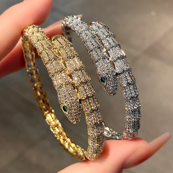 主图-1 The Serpent Aura: Vintage Serpent Bangle