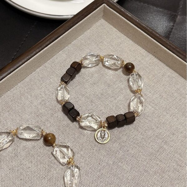 主图-2 Agarwood & Clear Quartz Healing Bracelet