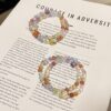 主图-2 Natural Rainbow Mixed Crystal Double Layer Bracelet