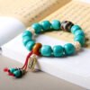 The Calm Wanderer: Turquoise Magnesite Vajra Bracelet