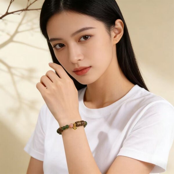 Feng Shui Bracelet | Natural Agarwood & Jade