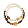 主图-5 The Prosperity Path: Golden Azeztulite & Tiger's Eye Double Wrap Bracelet