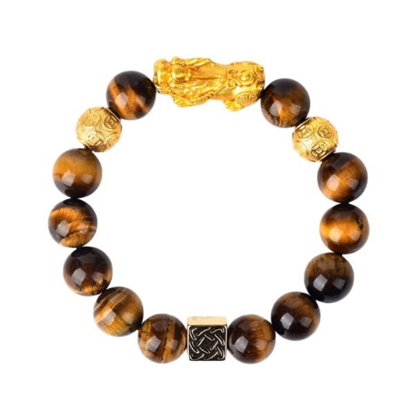 The Prosperity Amplifier: Natural Yellow (Golden) Tiger's Eye & PiXiu Fortune Bracelet
