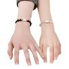 主图-5 S999 Sterling Silver PiXiu Obsidian & Cat's Eye Couple Bracelet
