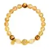 Wealth & Abundance: Citrine & Golden Tiger Eye Bracelet