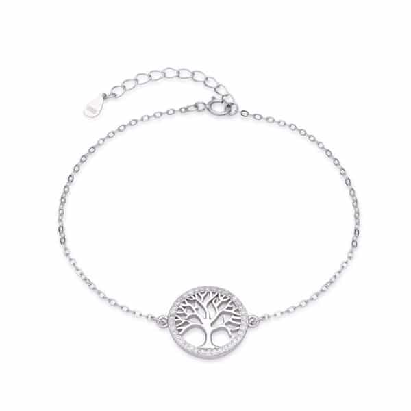 The Growth Talisman: 925 Sterling Silver Tree of Life Bracelet