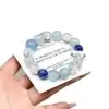 Aquamarine & Clear Quartz Calm Flow Bracelet