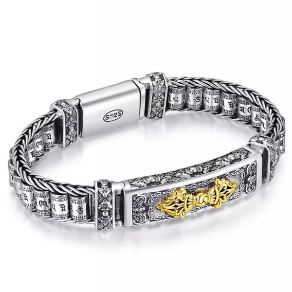 The Path Opener: Vajra Lu Lu Tong Sterling Silver Luck & Success Bracelet
