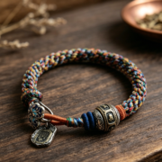 The Prosperity Guardian: Tibetan Zakiram Hand-Woven Lucky Bracelet