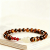 Tiger's Eye & Hetian Jade Gourd Fortune Bracelet