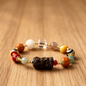 Zaki Lamu Multi-Gemstone Lucky Bracelet