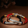 The Calm Keeper: Heart Sutra 925 Sterling Silver Vajra Knot Bracelet