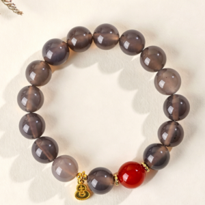 主图1 The Grounded Joy: Gray Agate & Southern Red Agate Bracelet