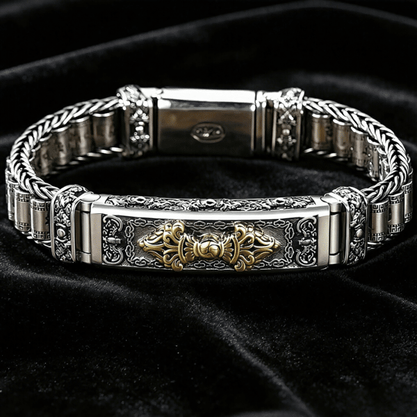 The Path Opener: Vajra Lu Lu Tong Sterling Silver Luck & Success Bracelet
