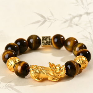 The Prosperity Amplifier: Natural Yellow (Golden) Tiger's Eye & PiXiu Fortune Bracelet