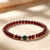 主图1 The Vitality Talisman: Natural Burgundy Garnet Beaded Bracelet