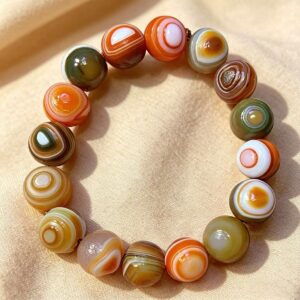 The Desert Energy Keeper: Alashan Gobi Eye Agate Bracelet