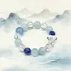 Aquamarine & Clear Quartz Calm Flow Bracelet