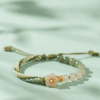 Natural Gradient Hetian Jade Handwoven Samsara Knot Bracelet