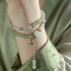 主图2 Bamboo Pattern Nephrite Bracelet, Harmony & Growth