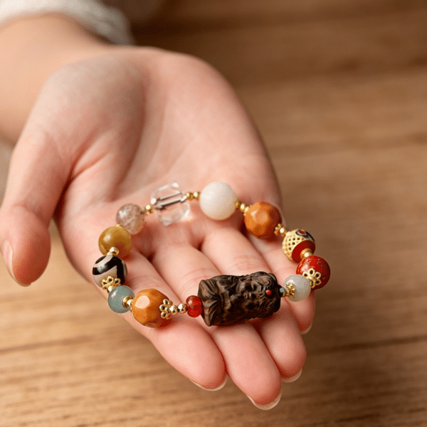 Zaki Lamu Multi-Gemstone Lucky Bracelet