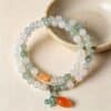 主图2 The Mountain Calm: Natural Tianshan Green Jade Beaded Bracelet
