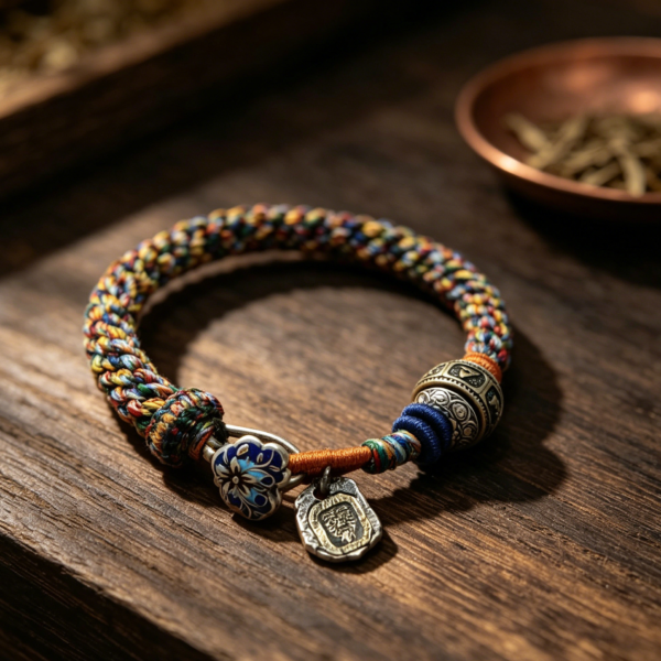 The Prosperity Guardian: Tibetan Zakiram Hand-Woven Lucky Bracelet