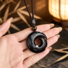 主图2 The Fortune Spinner: Obsidian Lucky Cycle Pendant