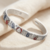 999 Sterling Silver Enamel Lucky Bangle