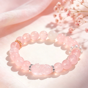 主图3 The Love & Prosperity Guardian: Natural Rose Quartz Pixiu Bracelet