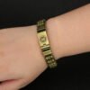 The Mantra Keeper: Antique Brass Tibetan Om Mani Padme Hum Bracelet