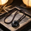 主图3 The Fortune Spinner: Obsidian Lucky Cycle Pendant