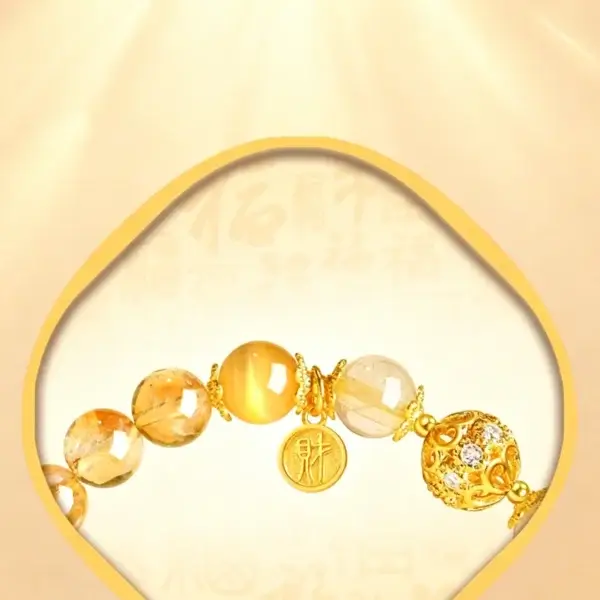 Wealth & Abundance: Citrine & Golden Tiger Eye Bracelet