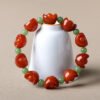 主图3 Wealth Magnet: Natural Red Agate Yuanbao Bracelet
