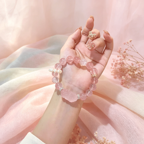 主图4 The Love & Prosperity Guardian: Natural Rose Quartz Pixiu Bracelet
