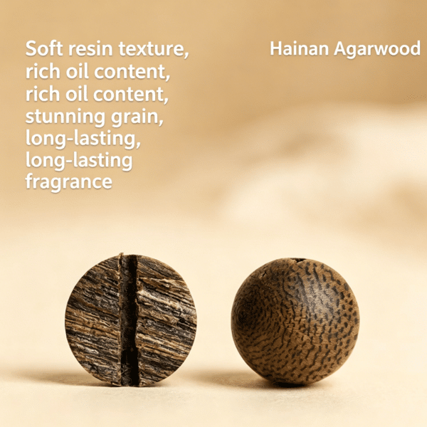 主图4 The Quiet Grove: Qi nan Agarwood & Hetian Jade Double-Wrap Bracelet