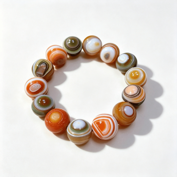 The Desert Energy Keeper: Alashan Gobi Eye Agate Bracelet