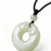 主图5 The Abundance Guardian: Double Pixiu Natural Hetian Jade Peace Buckle Necklace