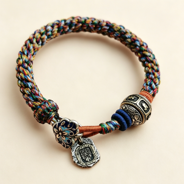 The Prosperity Guardian: Tibetan Zakiram Hand-Woven Lucky Bracelet